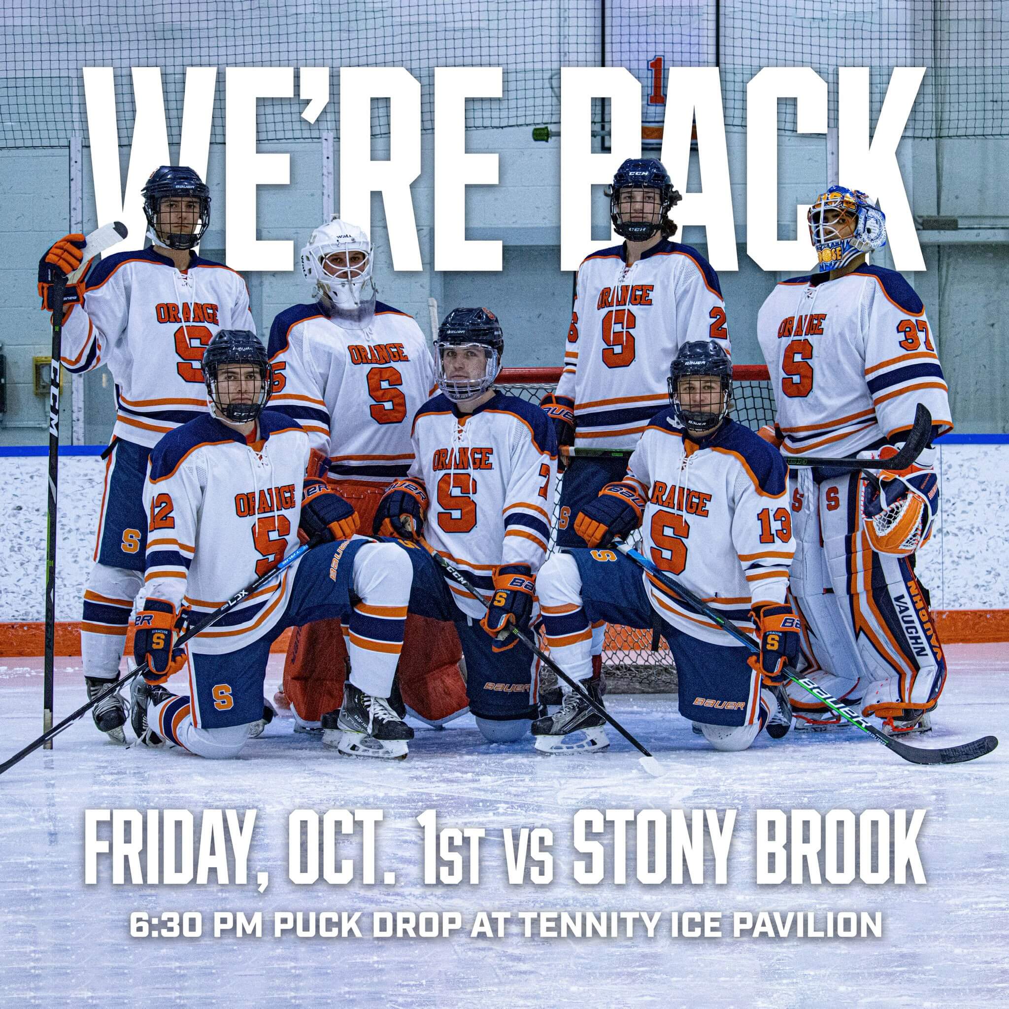 Promotional Image for the first game of the season - Friday October 2st, 2021 vs Stony Brook