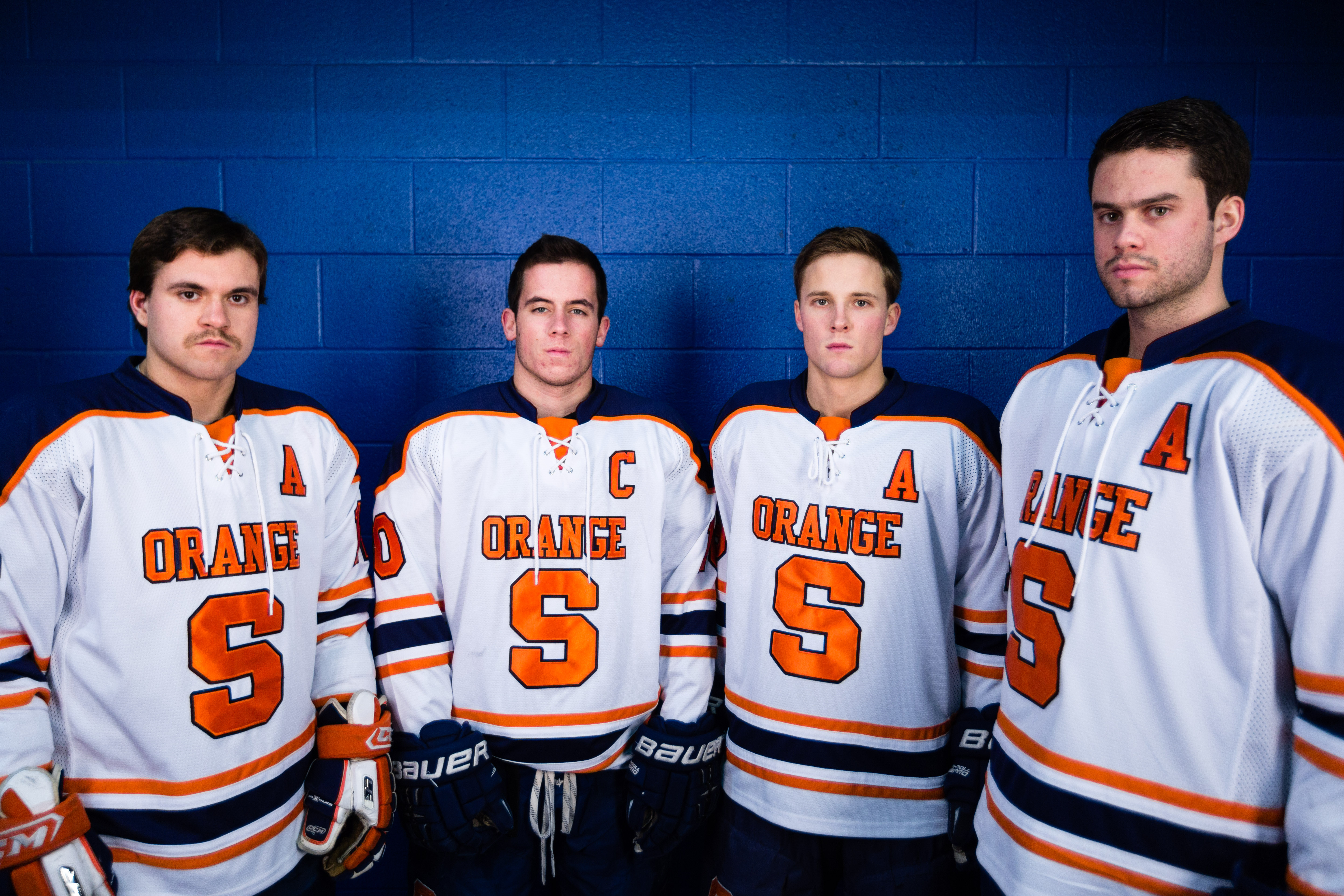 2014-2015 Captain Nino DiPasquale with Asst Captains JR LaPointe, Alex Rajaniemi, Eric Fitzgerald