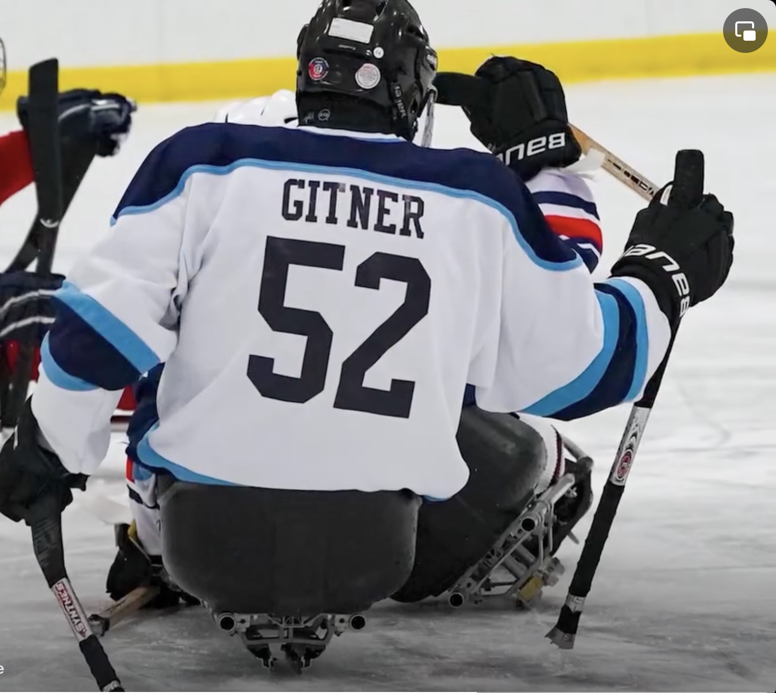 Sled Hockey - Syracuse Area Team - Seth Gitner #52, SUMH Faculty Advisor